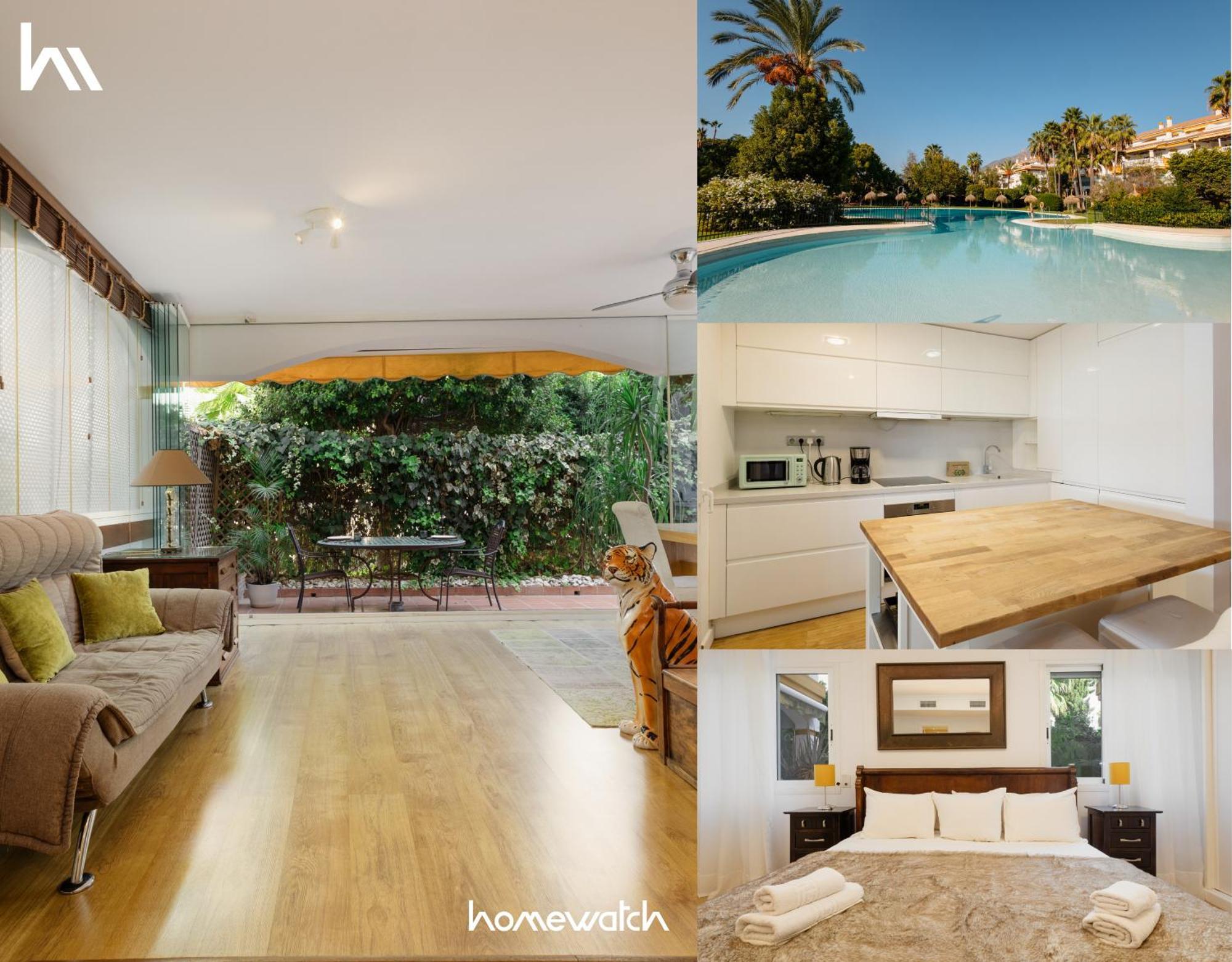 Ground Floor Holiday Apartment With Terrace And Pool In Puerto Banus, มาร์เบยา ภายนอก รูปภาพ